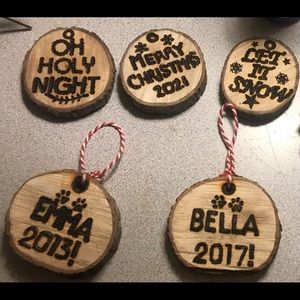 Christmas ornaments- Coasters- Plate holders